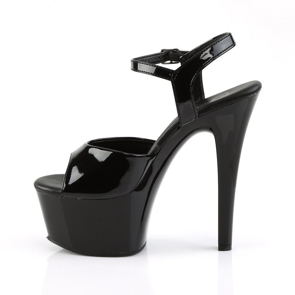 Pleaser - Aspire 609 - Black - 6 inch