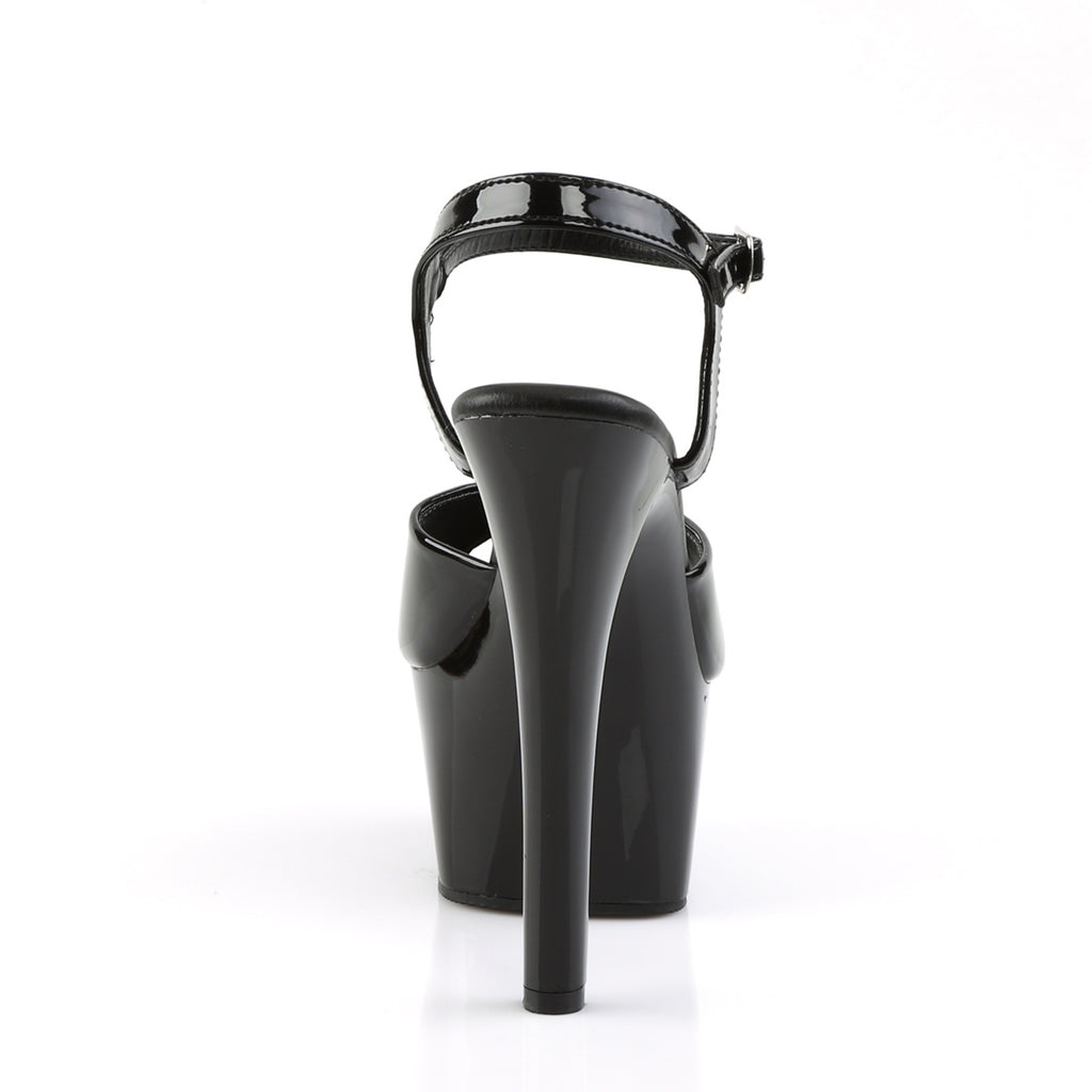 Pleaser - Aspire 609 - Black - 6 inch