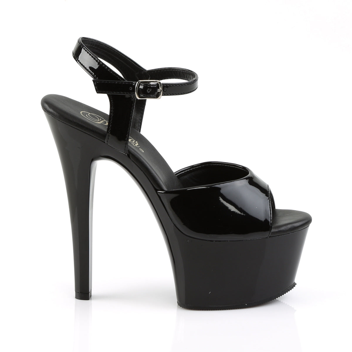 Pleaser - Aspire 609 - Black - 6 inch