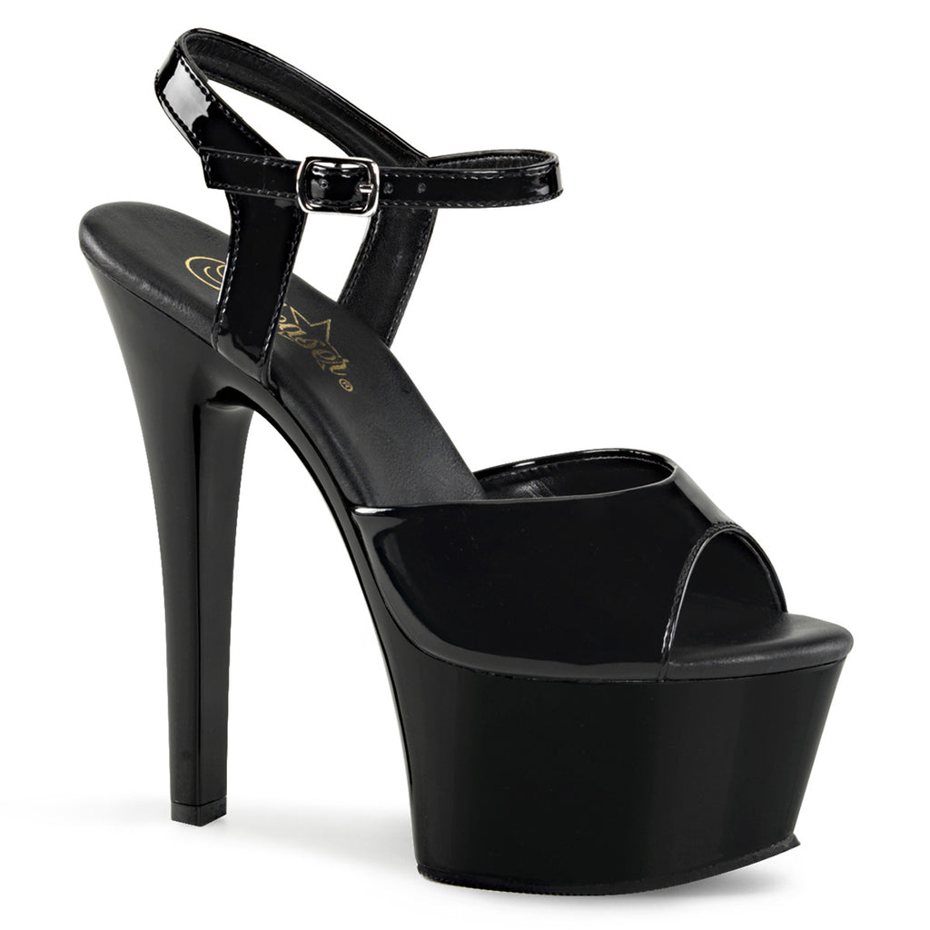 Pleaser - Aspire 609 - Black - 6 inch