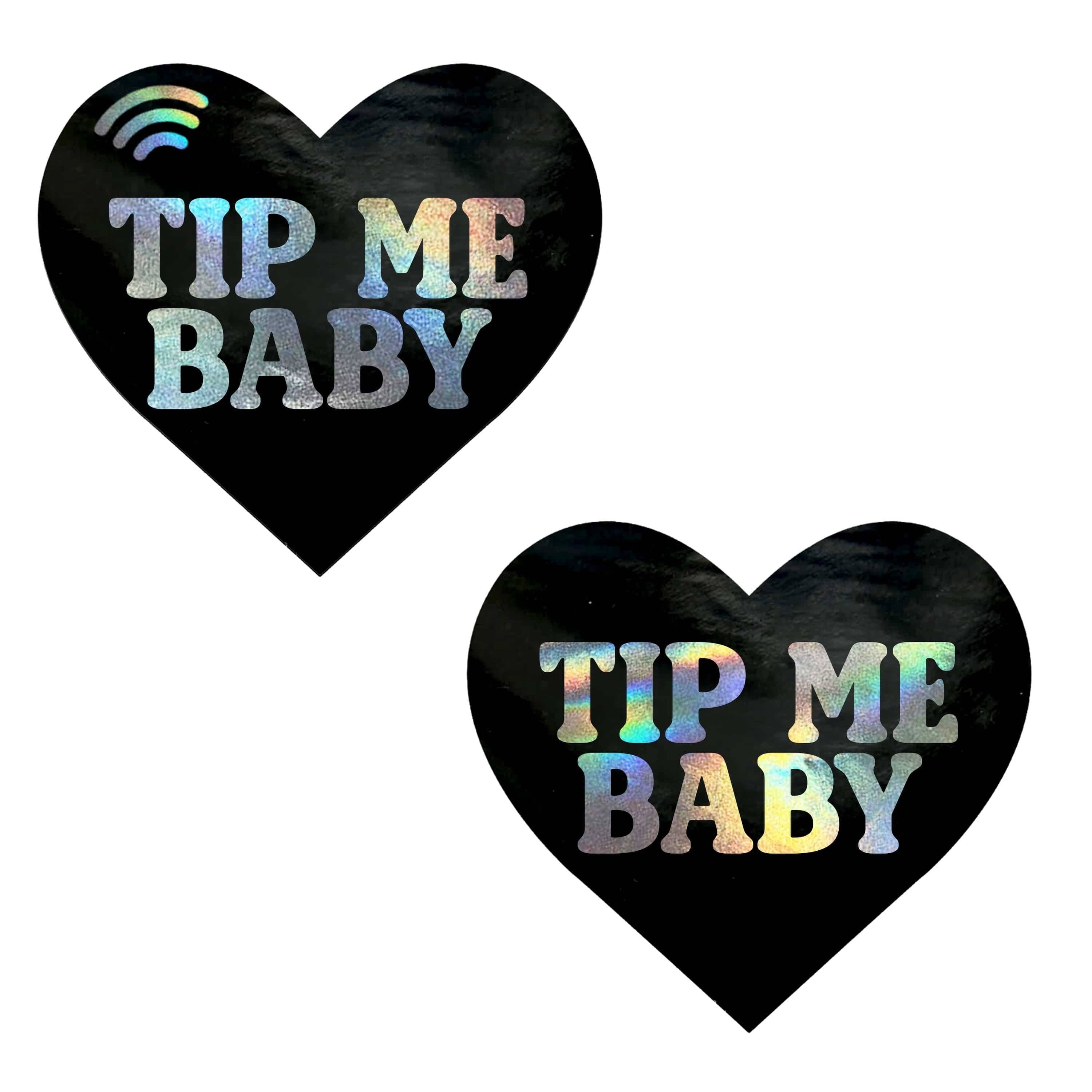Neva Nude - Tip Me Baby — pasties NFC intelligents en forme de cœur holographique