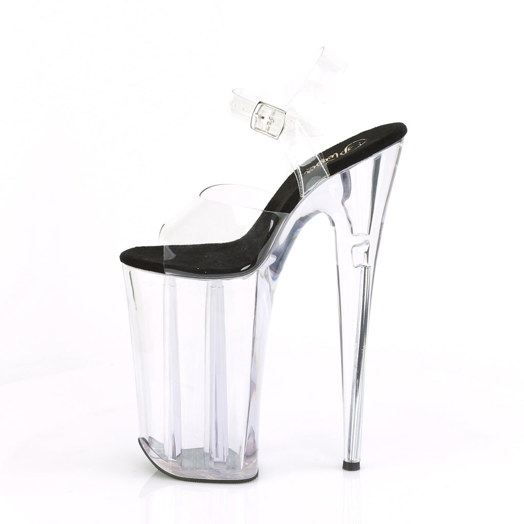 Pleaser - Beyond 008 - Clear-Black - 10 inch