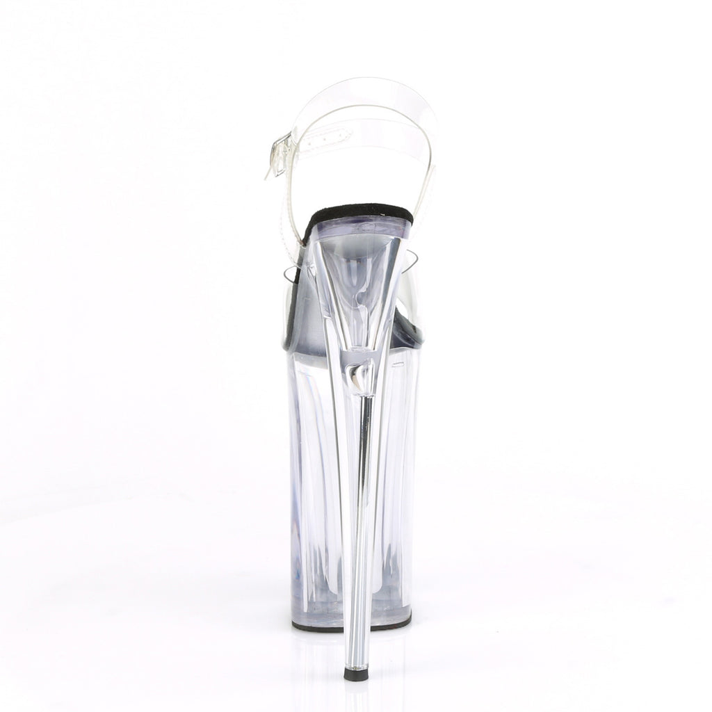 Pleaser - Beyond 008 - Clear-Black - 10 inch