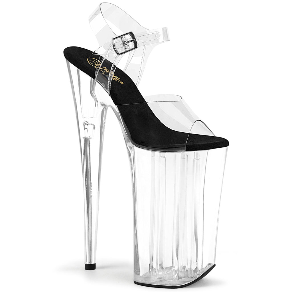 Pleaser - Beyond 008 - Clear-Black - 10 inch