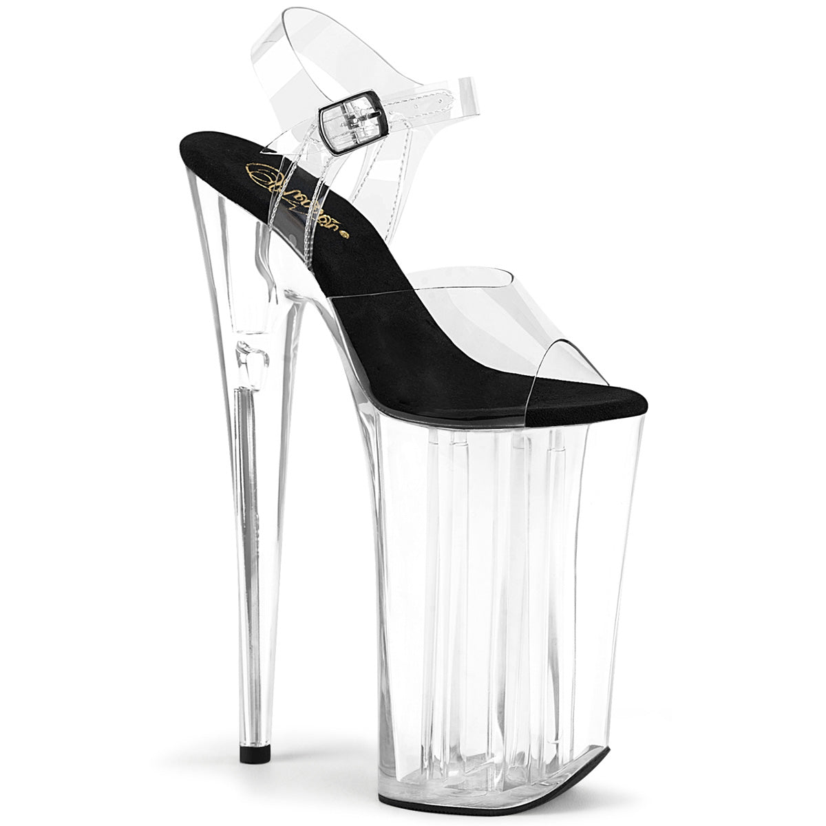 Pleaser - Beyond 008 - Clear-Black - 10 inch