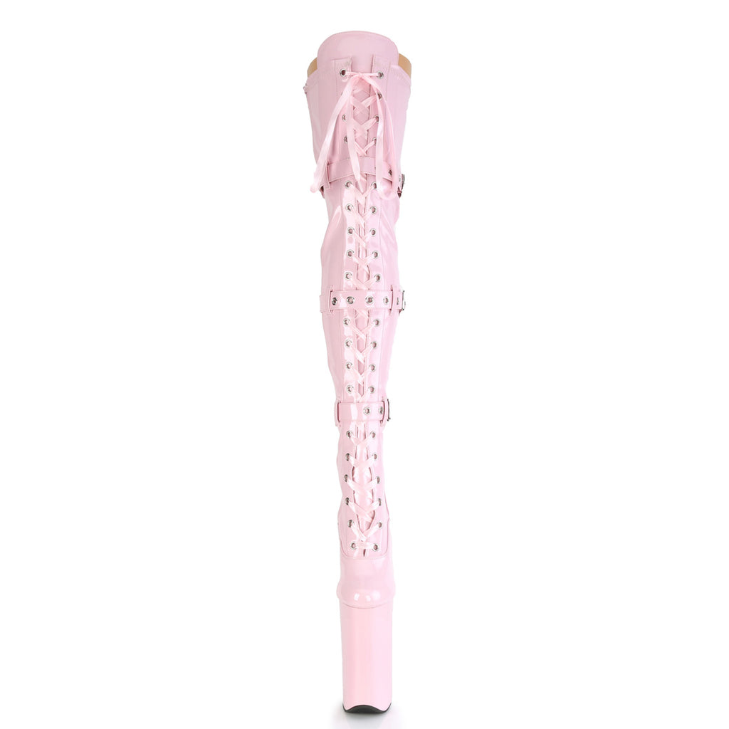 Pleaser - Beyond 3028 - Baby Pink Stretch - 10 inch