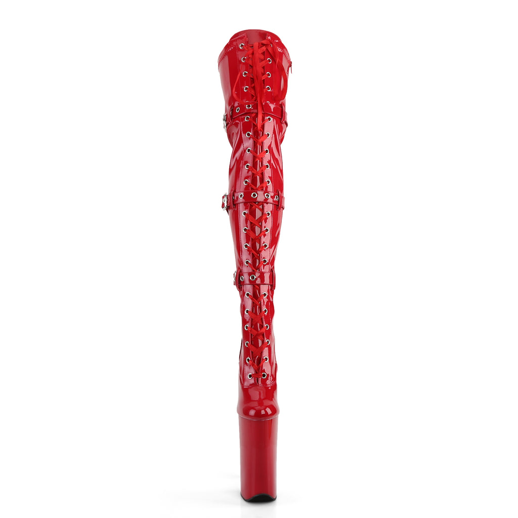 Pleaser - Beyond 3028 - Red Stretch - 10 inch