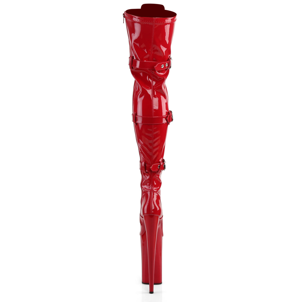 Pleaser - Beyond 3028 - Red Stretch - 10 inch