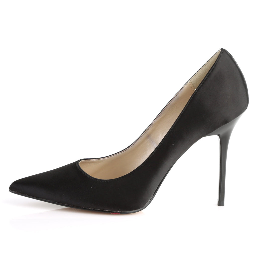 Pleaser Classique 20 Black Satin