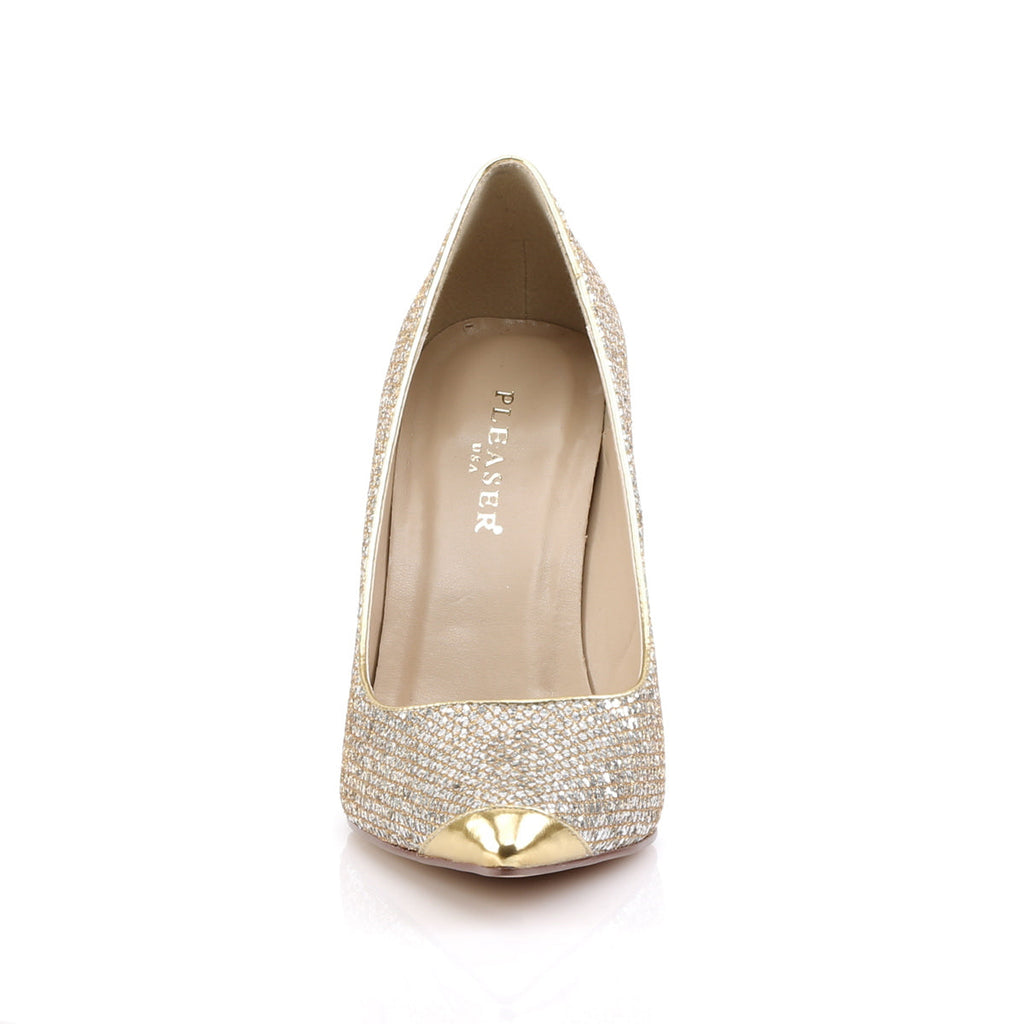 Pleaser Classique 20 Gold Glittery
