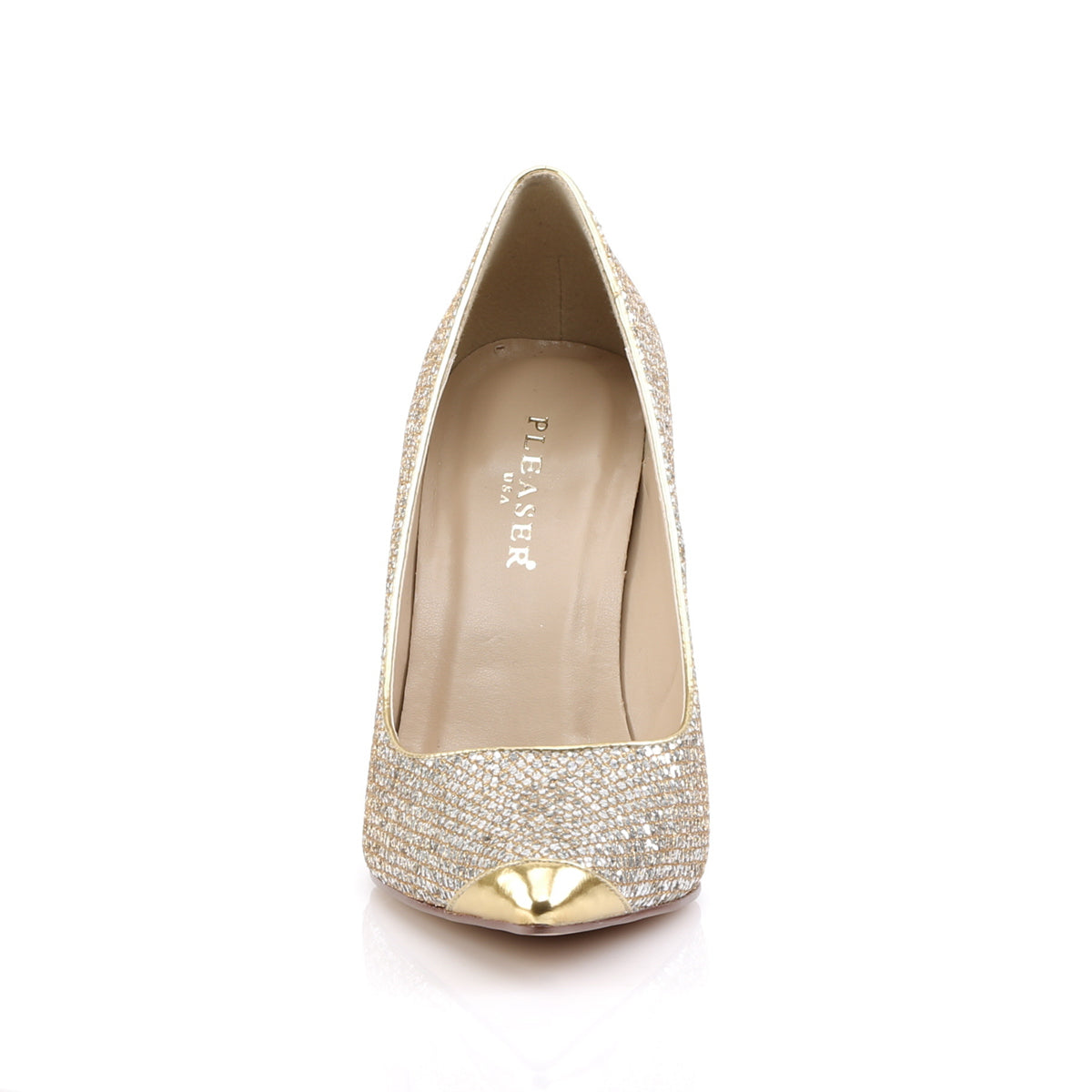 Pleaser Classique 20 Gold Glittery
