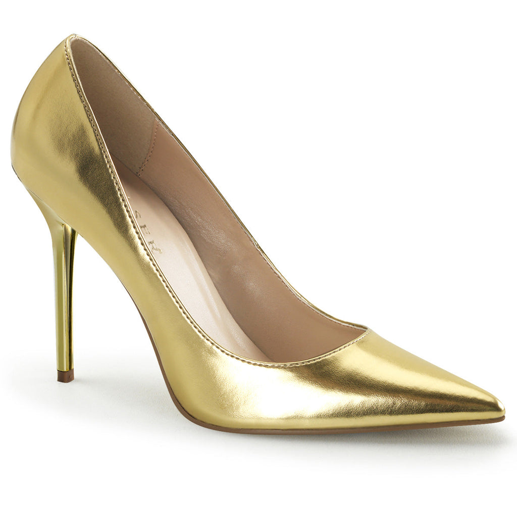Pleaser Classique 20 Gold Metallic