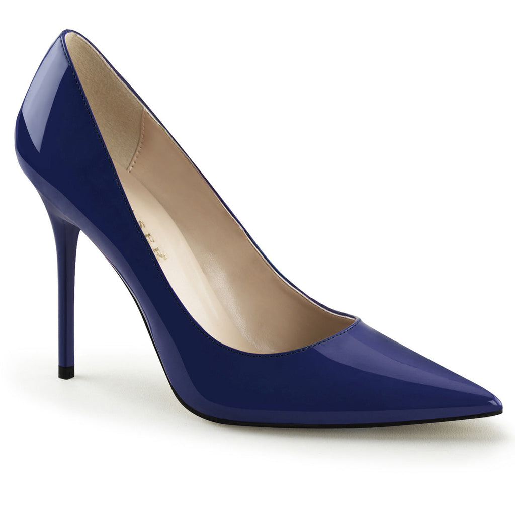 Pleaser Classique 20 Navy Patent