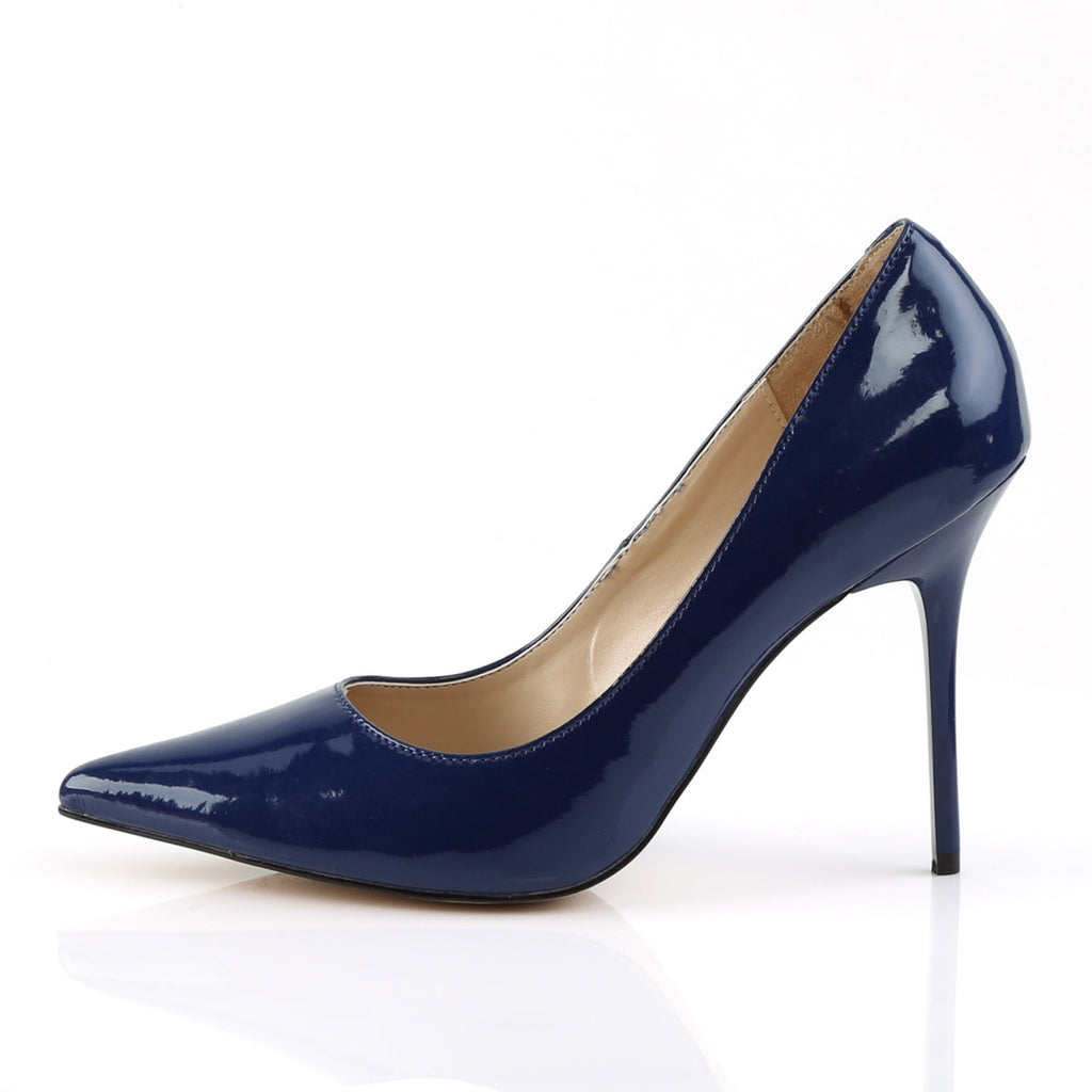 Pleaser Classique 20 Navy Patent