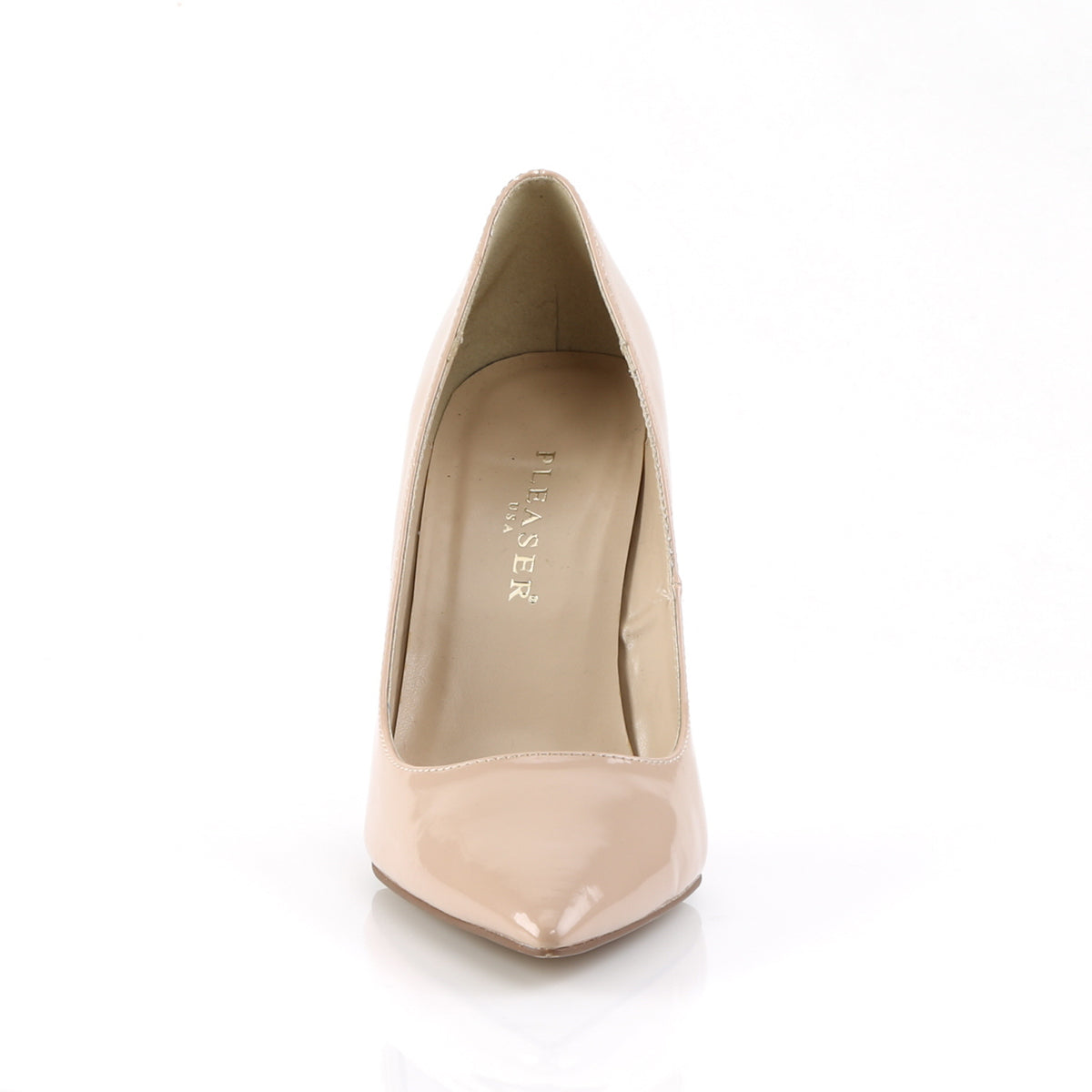Pleaser Classique 20 Beige Patent