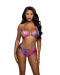 Roma – Bikini shorty python holographique