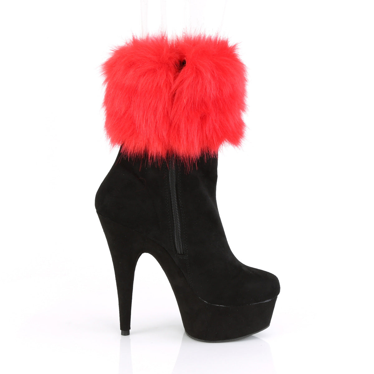 Pleaser - Delight 1000 - Black Faux Suede - 6 inch