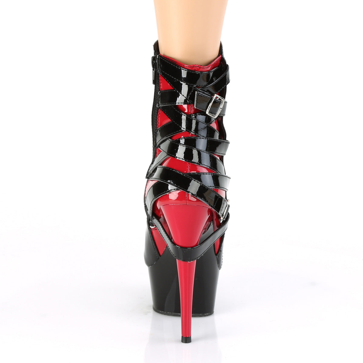 Pleaser - Delight 1012 - Black-Red - 6 inch