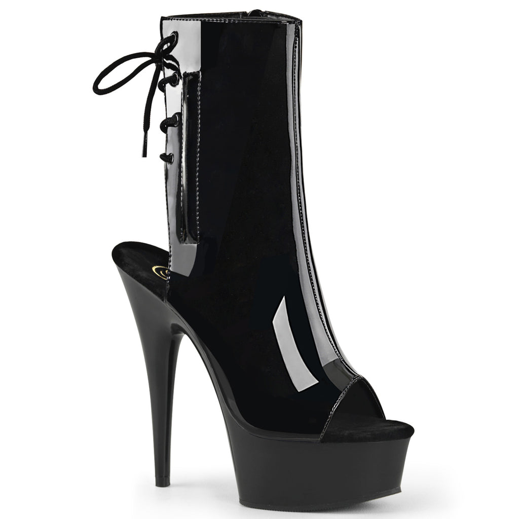Pleaser - Delight 1018 - Black - 6 inch
