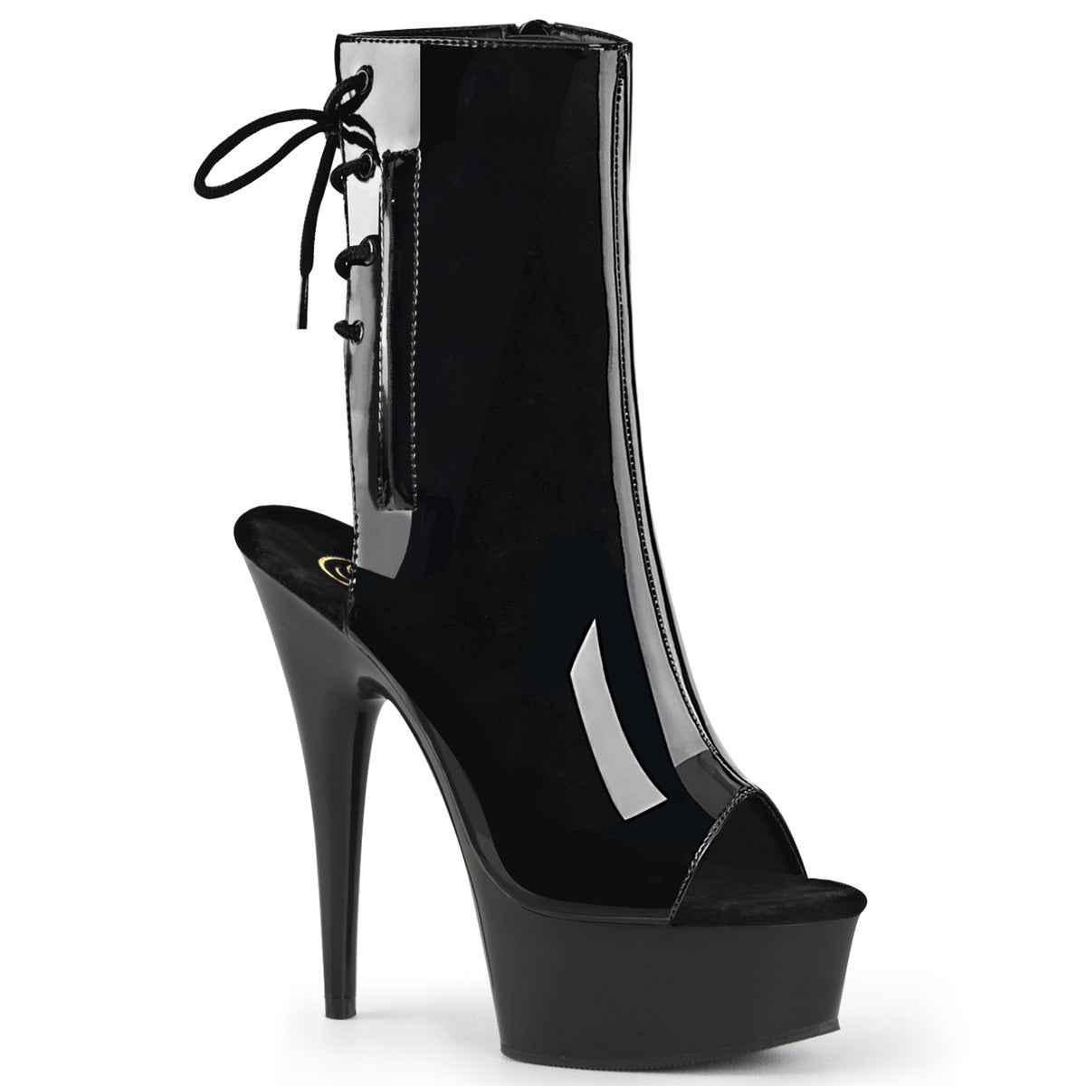 Pleaser - Delight 1018 - Black - 6 inch