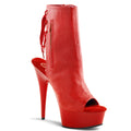 Pleaser - Delight 1018 - Red Faux Leather - 6 inch