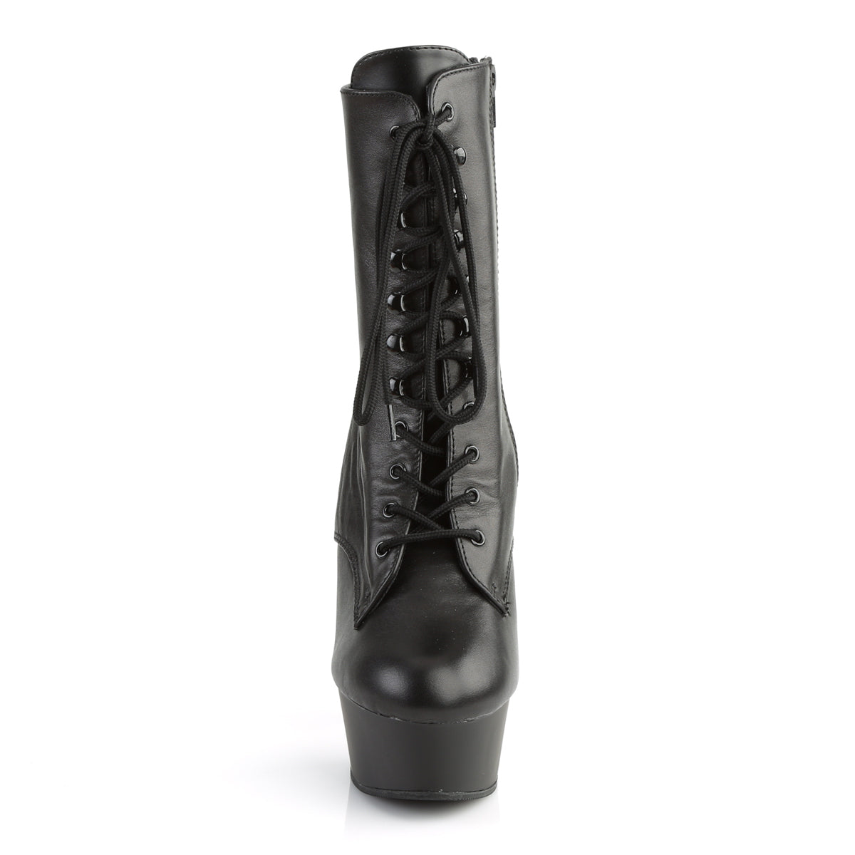 Pleaser - Delight 1020 - Black Leather - 6 inch