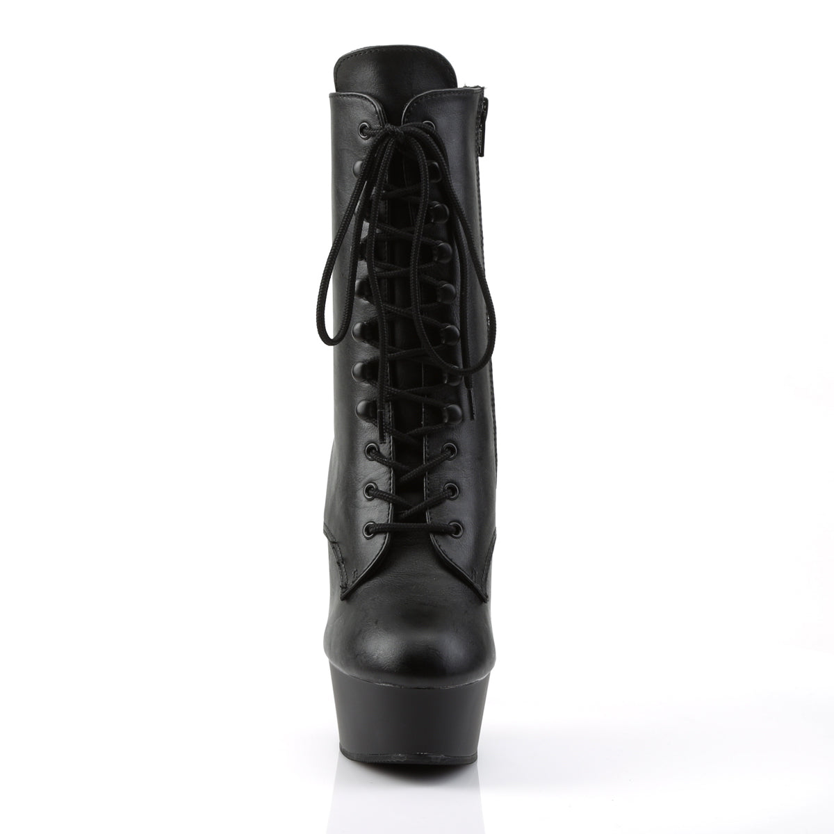 Pleaser - Delight 1020 - Black Faux Leather - 6 inch