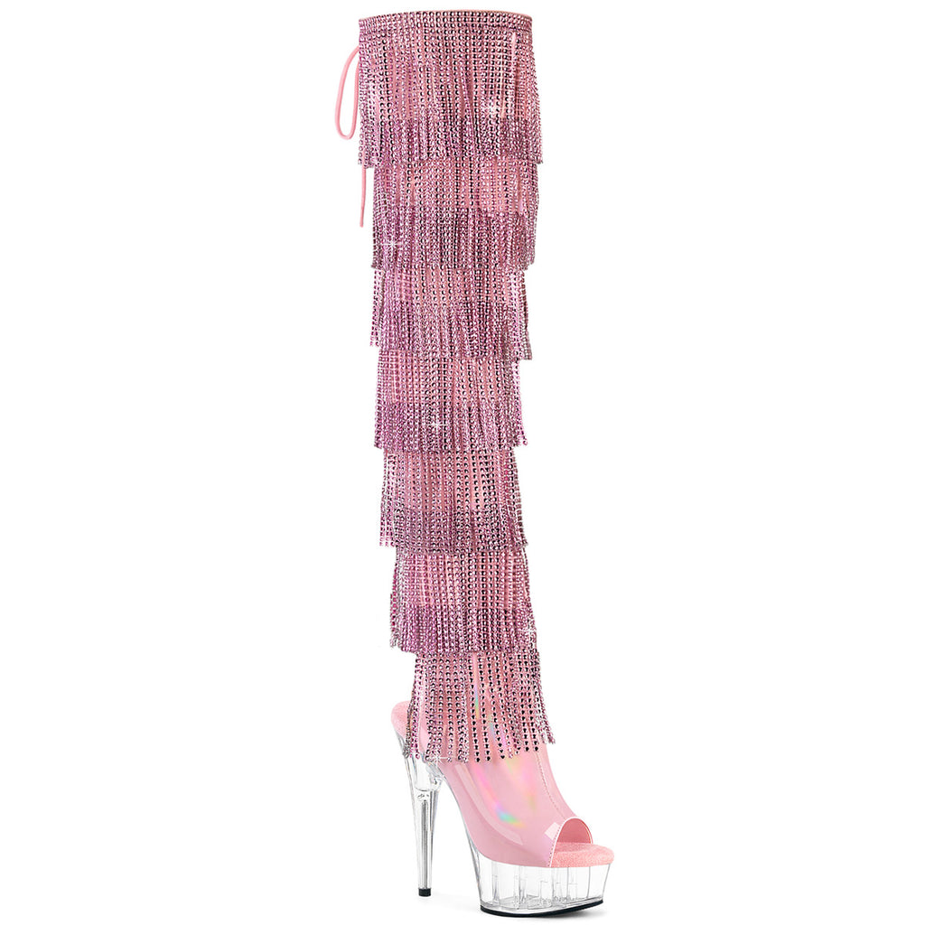 Pleaser - Delight 3017HG-RSF - Baby Pink Holographique - 6 inch
