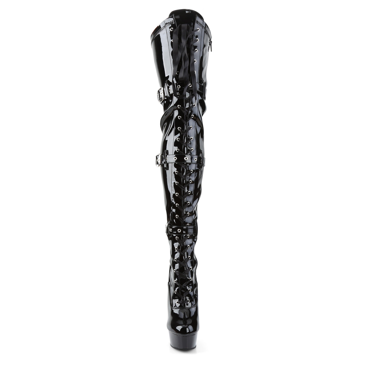 Pleaser - Delight 3028 - Black - 6 inch