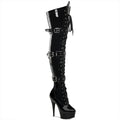 Pleaser - Delight 3028 - Black - 6 inch