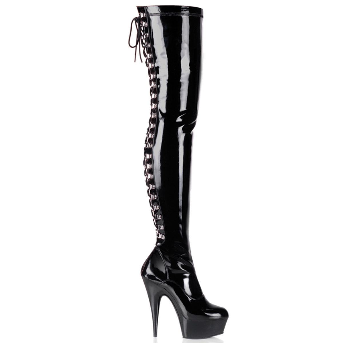 Pleaser - Delight 3063 - Black - 6 inch