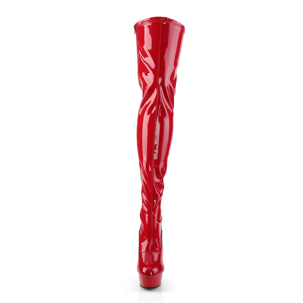 Pleaser - Delight 3063 - Red - 6 inch