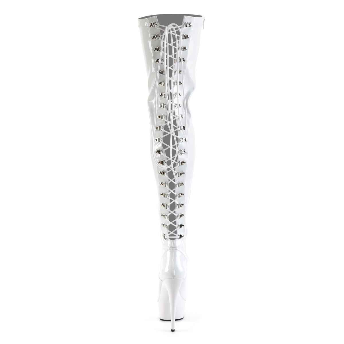 Pleaser - Delight 3063 - White - 6 inch