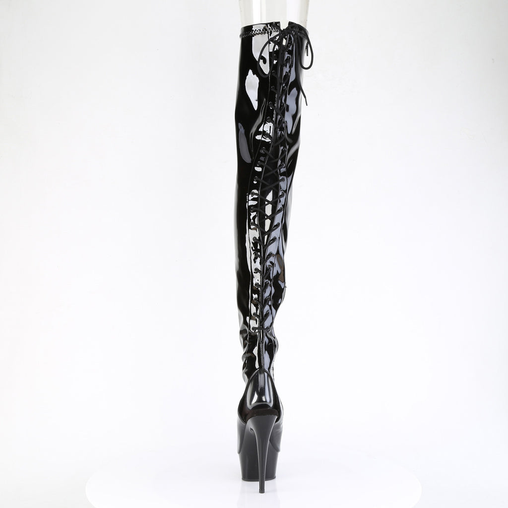 Pleaser - Delight 4017 - Black - 6 inch