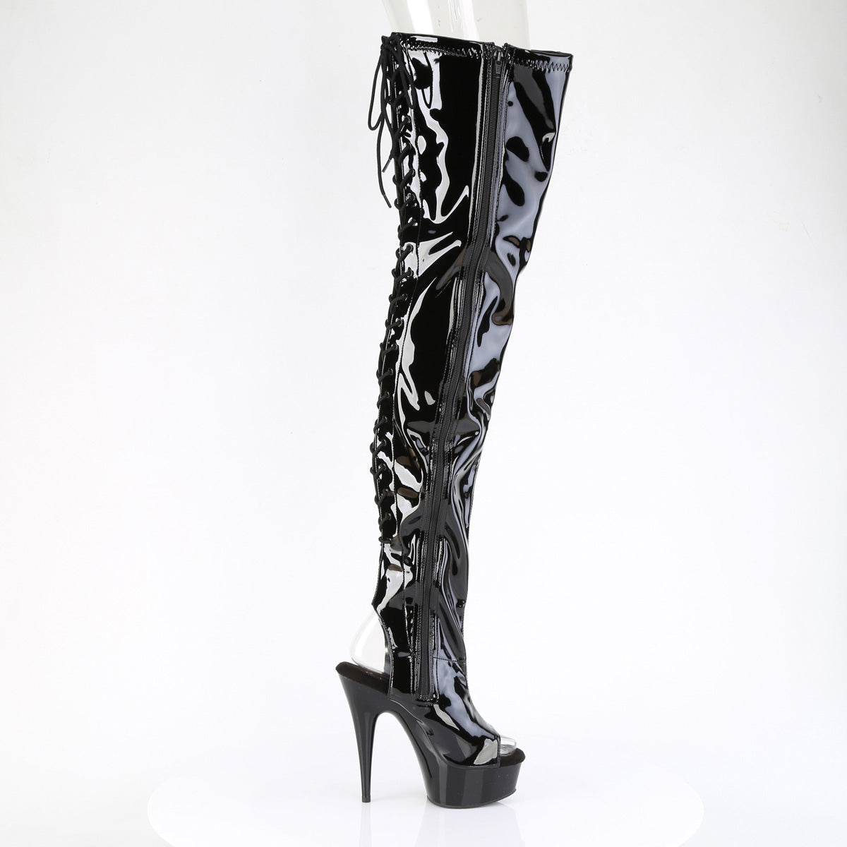 Pleaser - Delight 4017 - Black - 6 inch