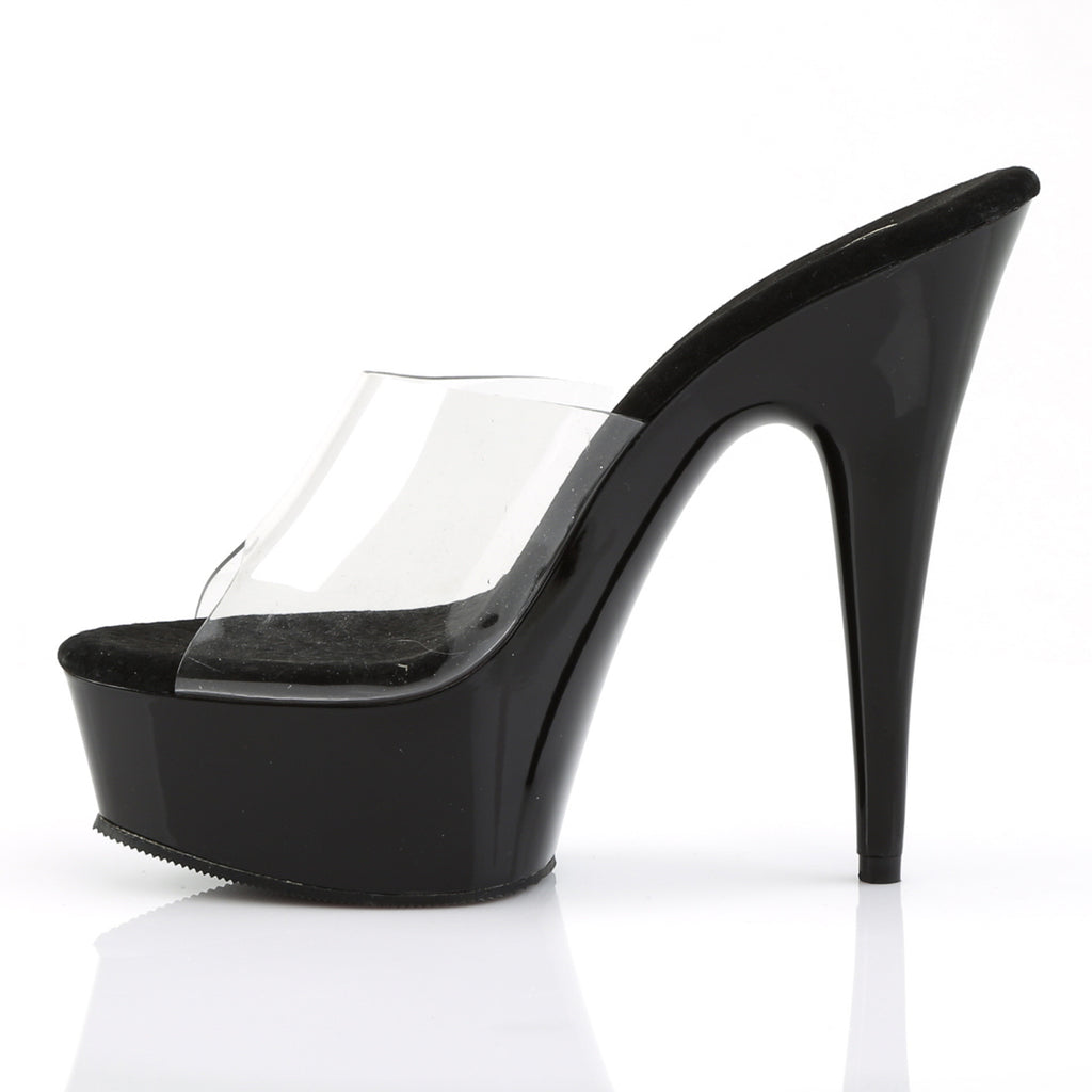 Pleaser - Delight 601 - Black - 6 inch