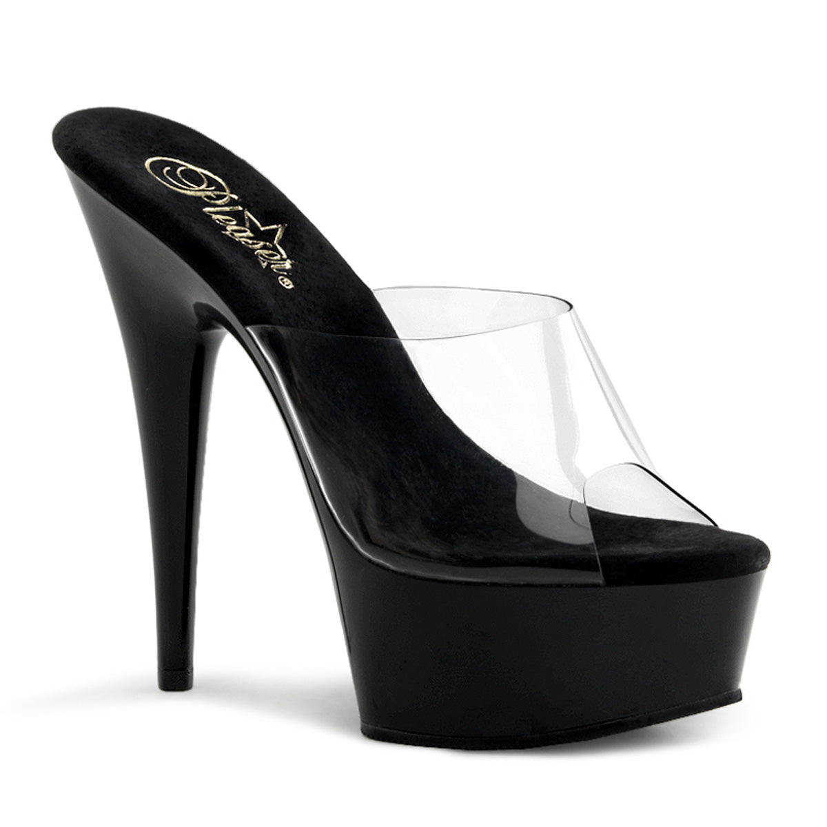 Pleaser - Delight 601 - Black - 6 inch