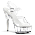 Pleaser - Delight 608 - Clear - 6 inch