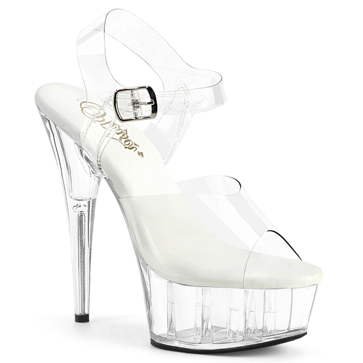 Pleaser - Delight 608VL - Clear - 6 inch