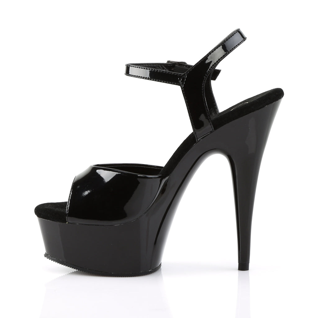 Pleaser - Delight 609 - Black - 6 inch