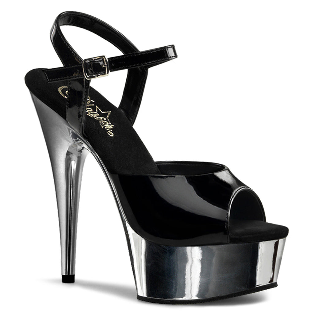 Pleaser - Delight 609 - Black - 6 inch