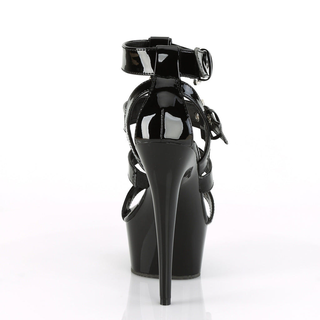Pleaser - Delight 658 - Black - 6 inch