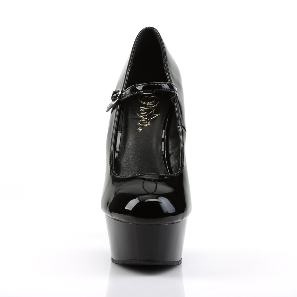 Pleaser - Delight 687 - Black - 6 inch