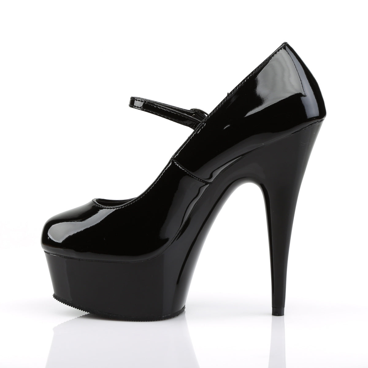 Pleaser - Delight 687 - Black - 6 inch