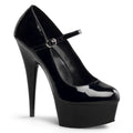 Pleaser - Delight 687 - Black - 6 inch