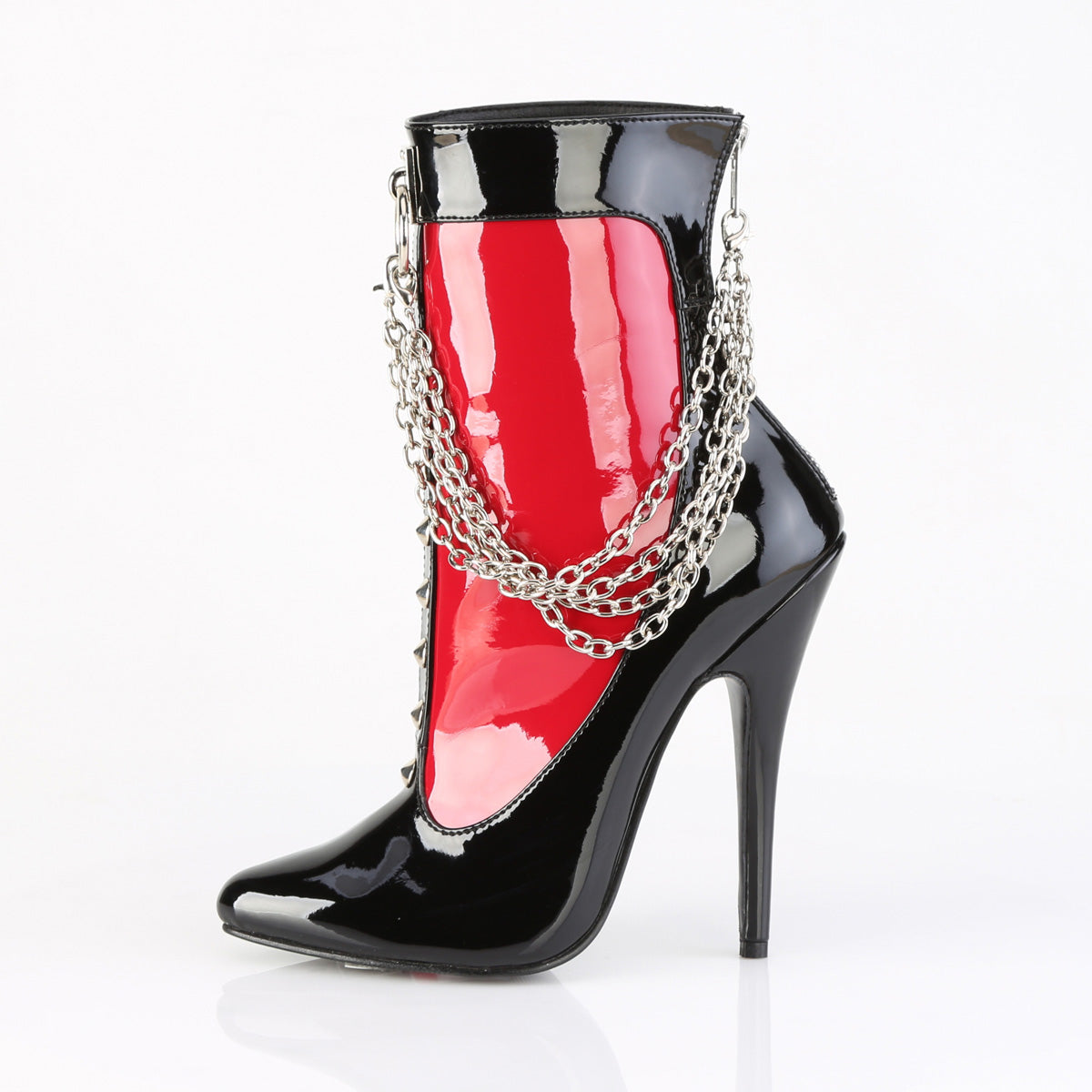 Pleaser - Domina 1033 - Black-Red - 6 inch