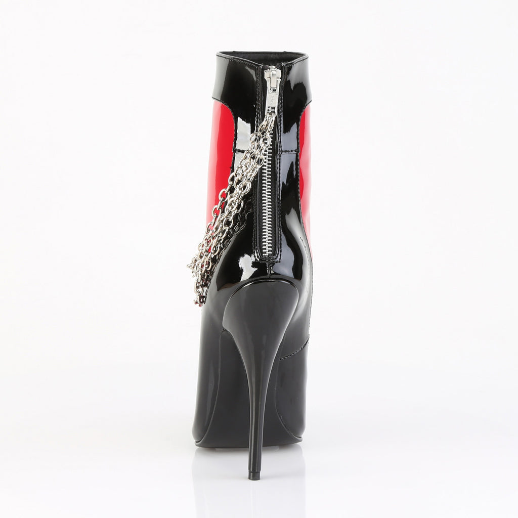 Pleaser - Domina 1033 - Black-Red - 6 inch