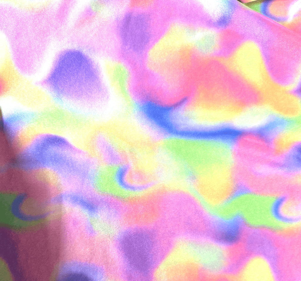Neva Nude - Nippies en tissu J Valentine - Licorne Pâtisserie Tie Dye UV Iridescent I Heart U