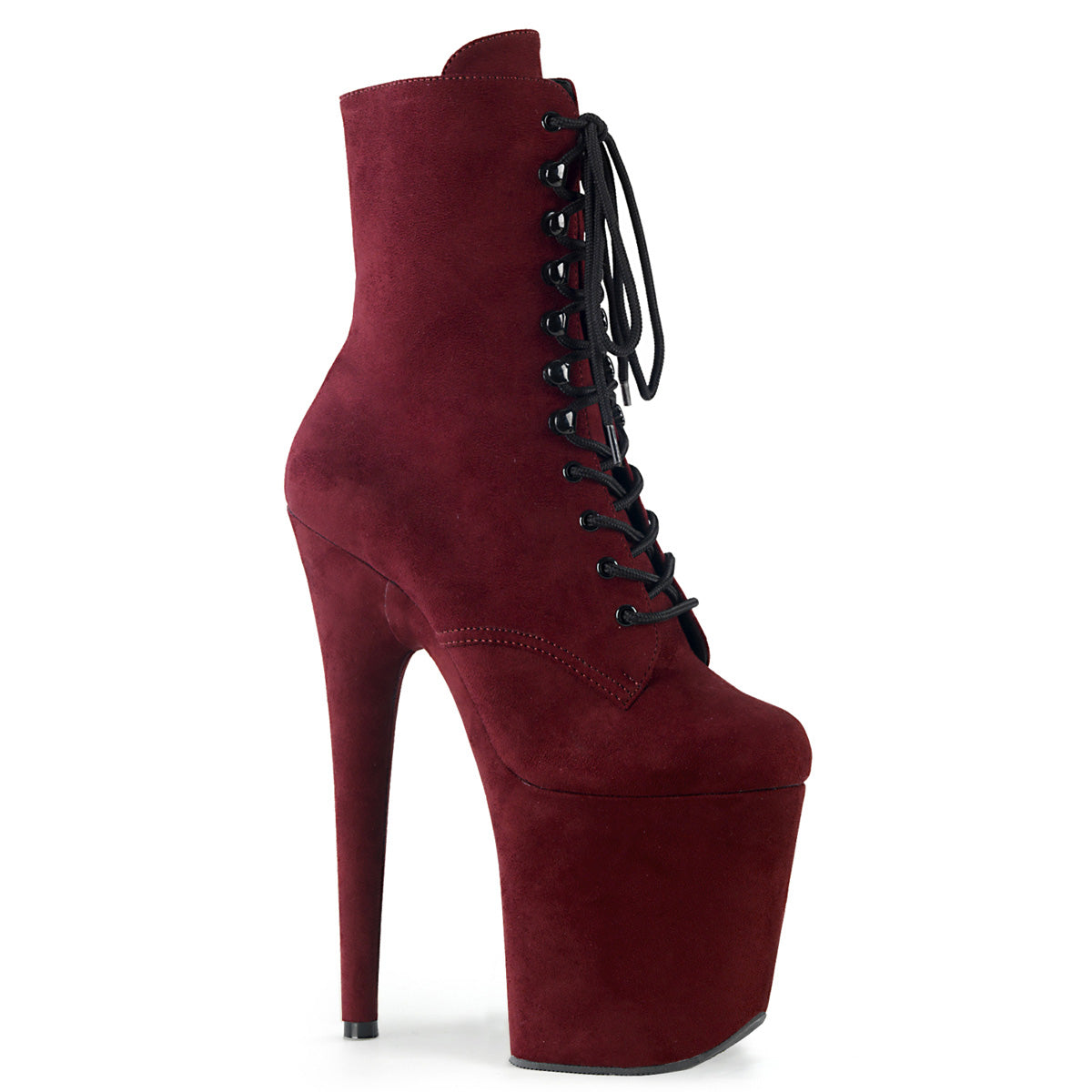 Pleaser - Flamingo 1020FS - Burgundy - 8 inch