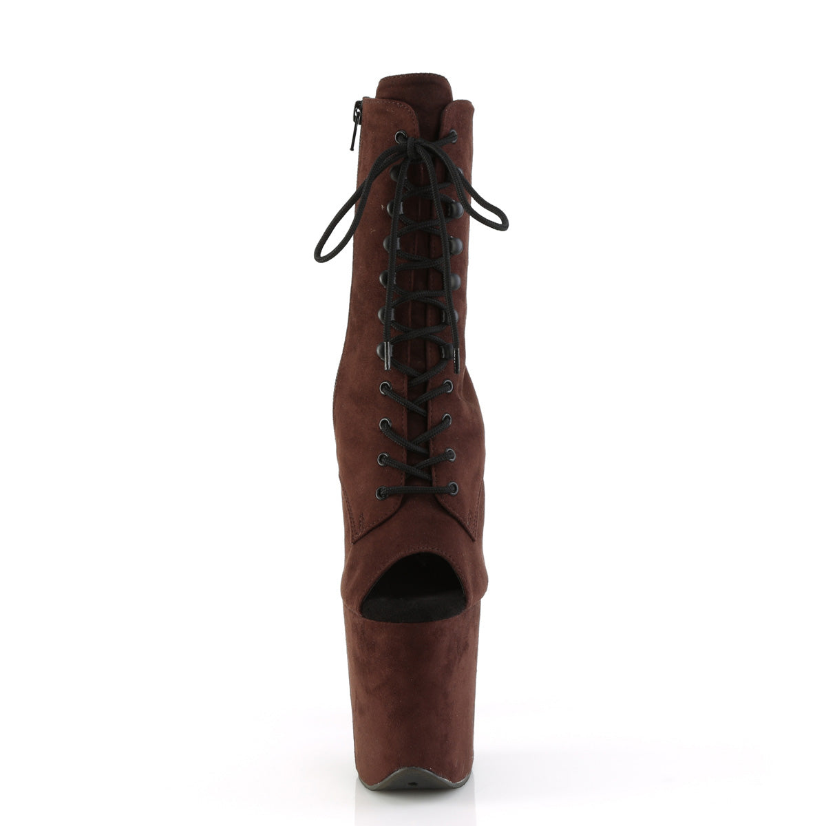 Pleaser - Flamingo 1021FS - Mocha Faux Suede - 8 inch